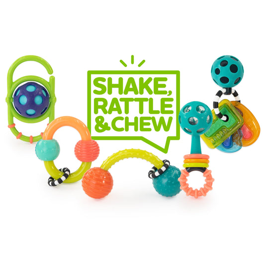 Sassy Shake, Rattle & Chew Baby Box
